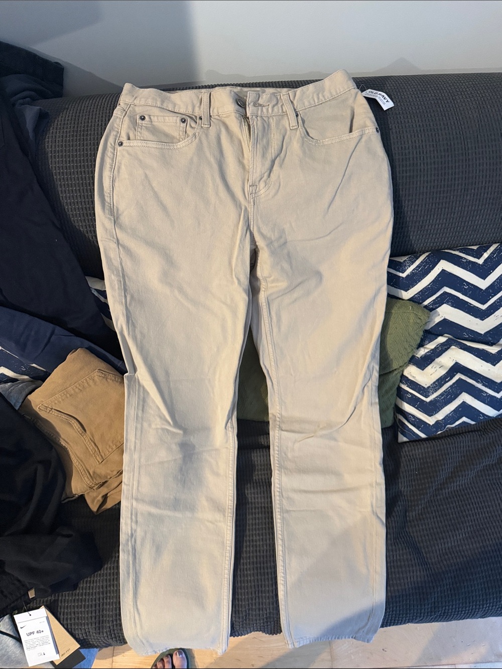Old Navy Men's Straight Light Beige Jeans